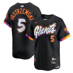 Youth San Francisco Giants #5 Mike Yastrzemski Anthracite 2025 City Connect Limited Jersey