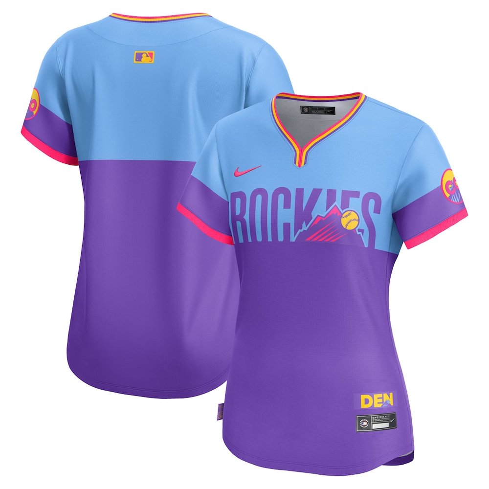 Women's Colorado Rockies Purple/Light Blue 2025 City Connect Limited Jersey