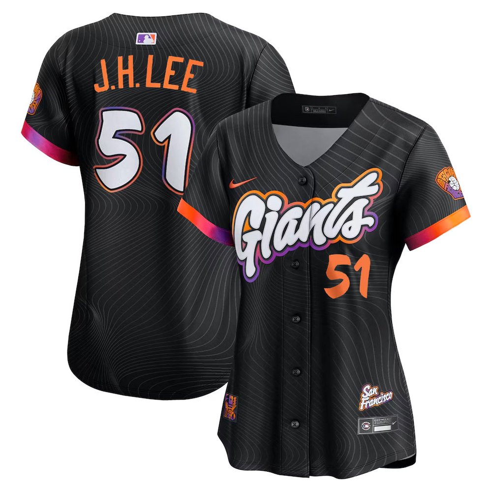 Women's San Francisco Giants #51 Jung Hoo Lee Black 2025 City Connect Limited Jersey