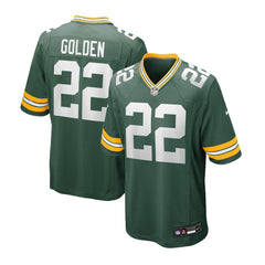 Men's Green Bay Packers #1 Matthew Golden Green 2025 NFL Draft First Round Pick Game Jersey 