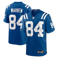 Youth Indianapolis Colts #1 Tyler Warren Royal 2025 NFL Draft First Round Pick Game Jersey 