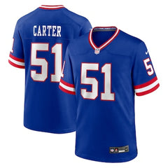 Men's New York Giants #1 Abdul Carter Royal First Round Pick 2nd Alternate Game Jersey 