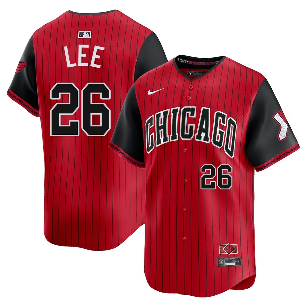Youth Chicago White Sox #26 Korey Lee Red/Black 2025 City Connect Limited Player Jersey