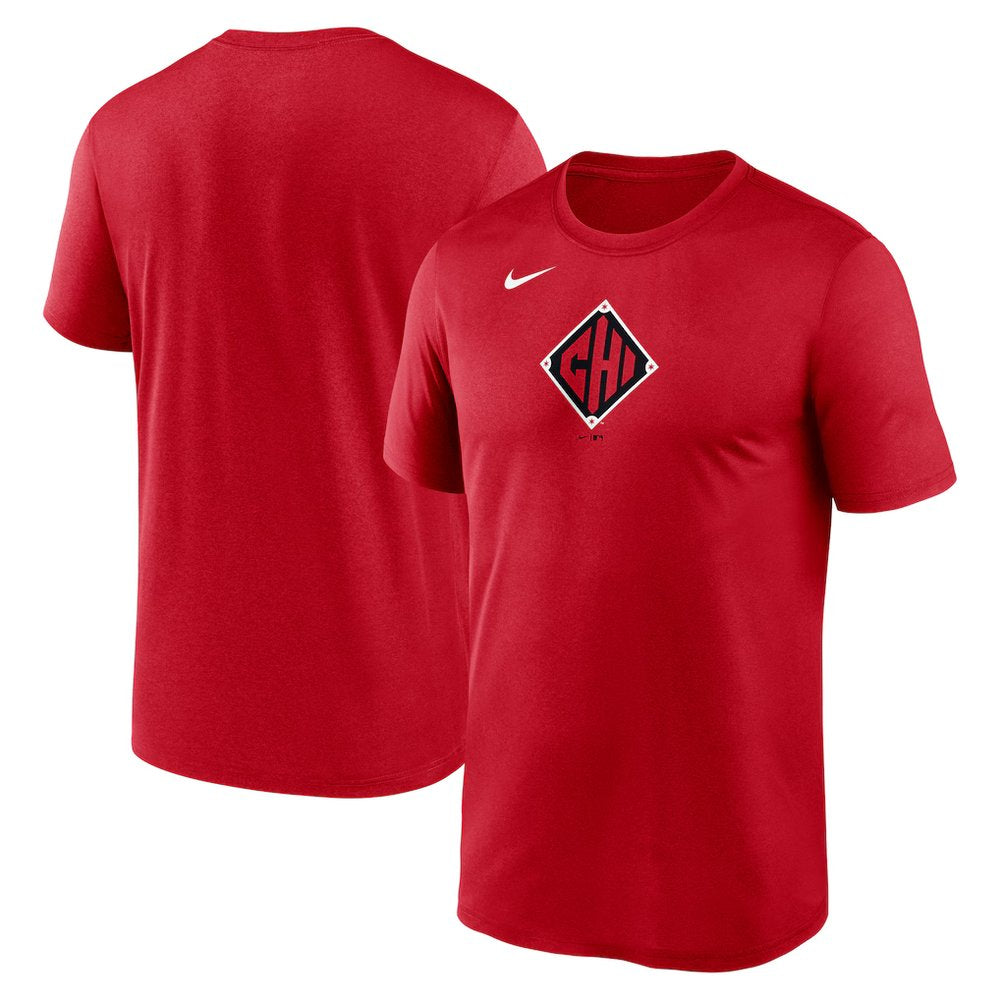 Men's Chicago White Sox Red 2025 City Connect Legend Team Phrase Script Performance T-Shirt