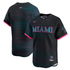 Youth Miami Marlins Black 2025 City Connect Limited Jersey