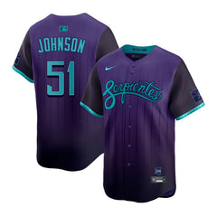 Youth Arizona Diamondbacks #51 Randy Johnson Purple 2025 City Connect Limited Player Jersey