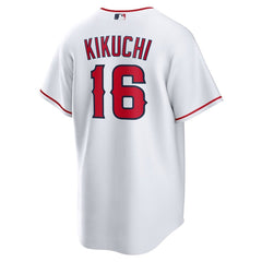 Men's Los Angeles Angels #16 Yusei Kikuchi White Home Replica Jersey