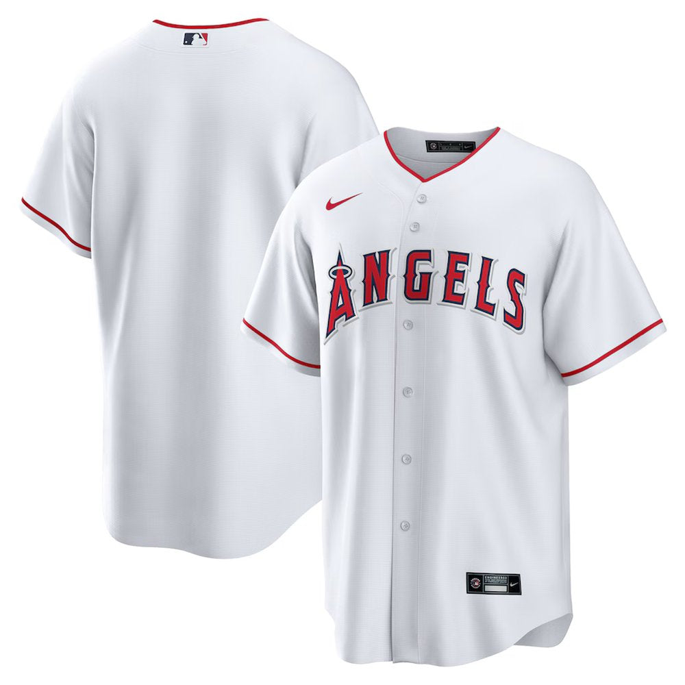 Men's Los Angeles Angels White Home Replica Team Jersey