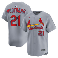 Men's St. Louis Cardinals #21 Lars Nootbaar Gray Home Limited Jersey