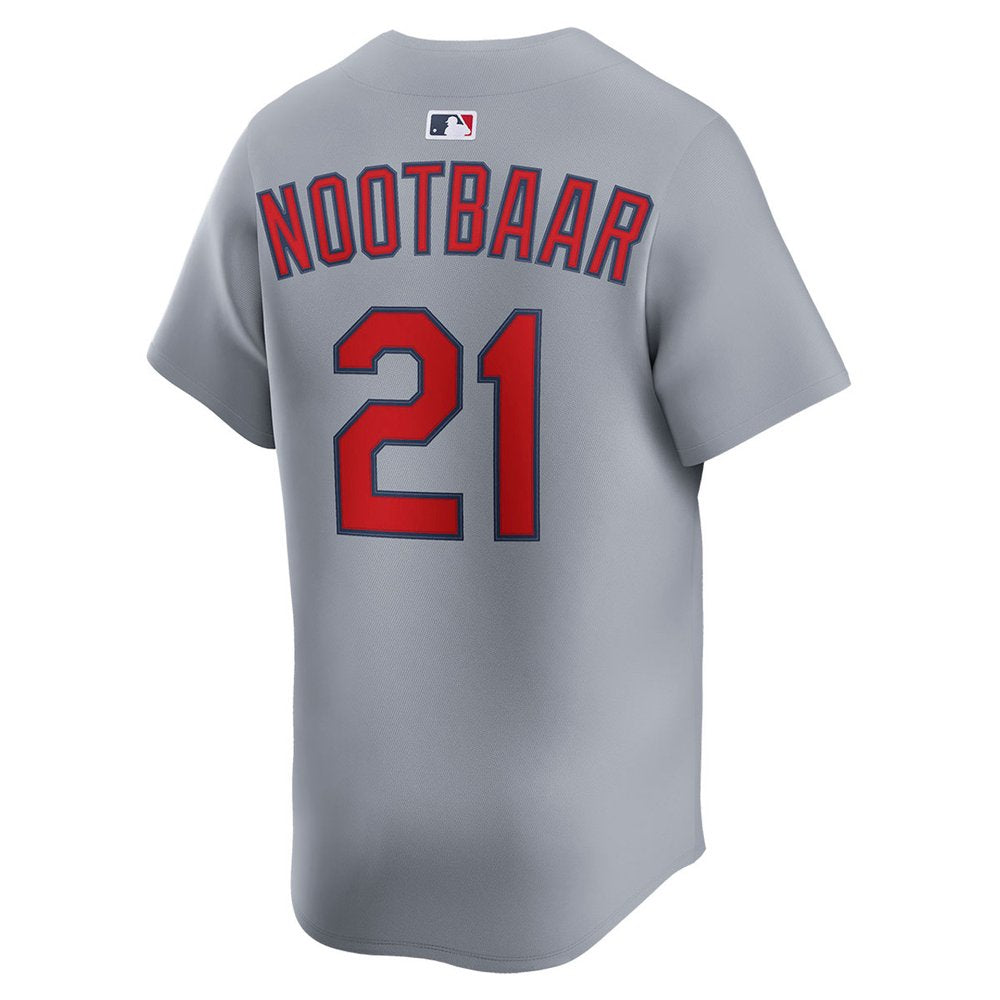 Men's St. Louis Cardinals #21 Lars Nootbaar Gray Home Limited Jersey