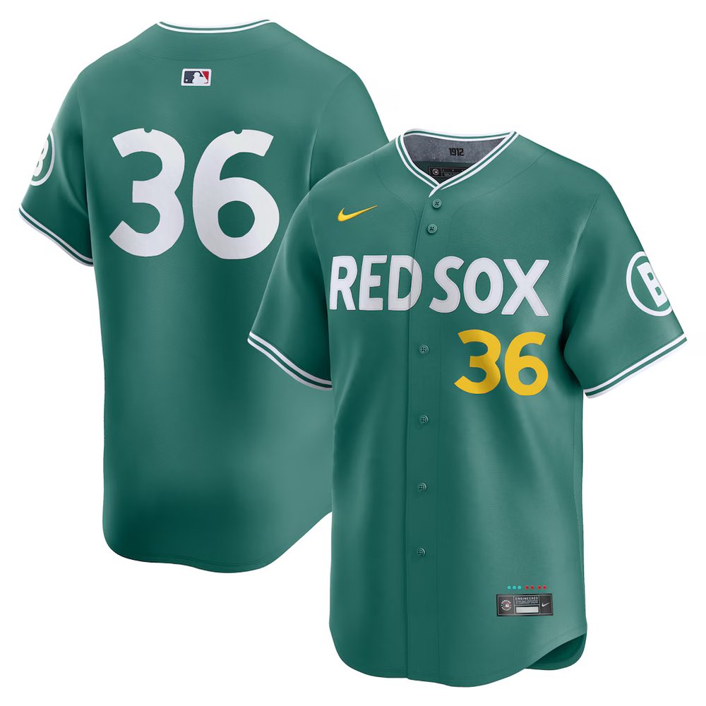Men's Boston Red Sox #36 Triston Casas Green 2025 City Connect Limited Player Jersey