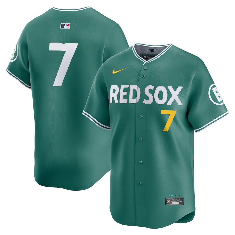 Youth Boston Red Sox #7 Masataka Yoshida Green 2025 City Connect Limited Player Jersey