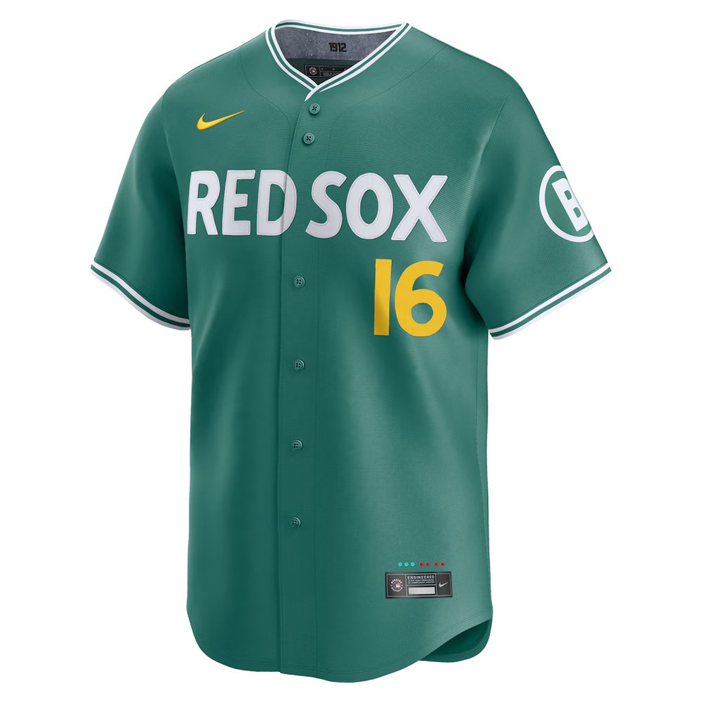 Youth Boston Red Sox #16 Jarren Duran Green 2025 City Connect Limited Player Jersey