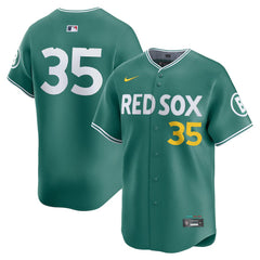 Youth Boston Red Sox #35 Garrett Crochet Green 2025 City Connect Limited Player Jersey