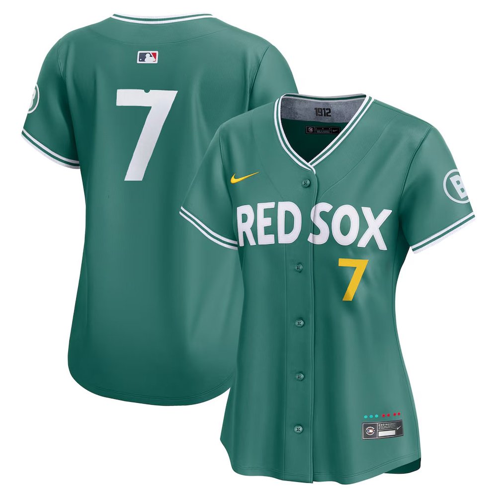 Women's Boston Red Sox #7 Masataka Yoshida Green 2025 City Connect Limited Player Jersey