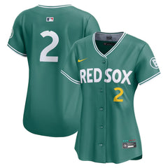 Women's Boston Red Sox #2 Alex Bregman Green 2025 City Connect Limited Player Jersey