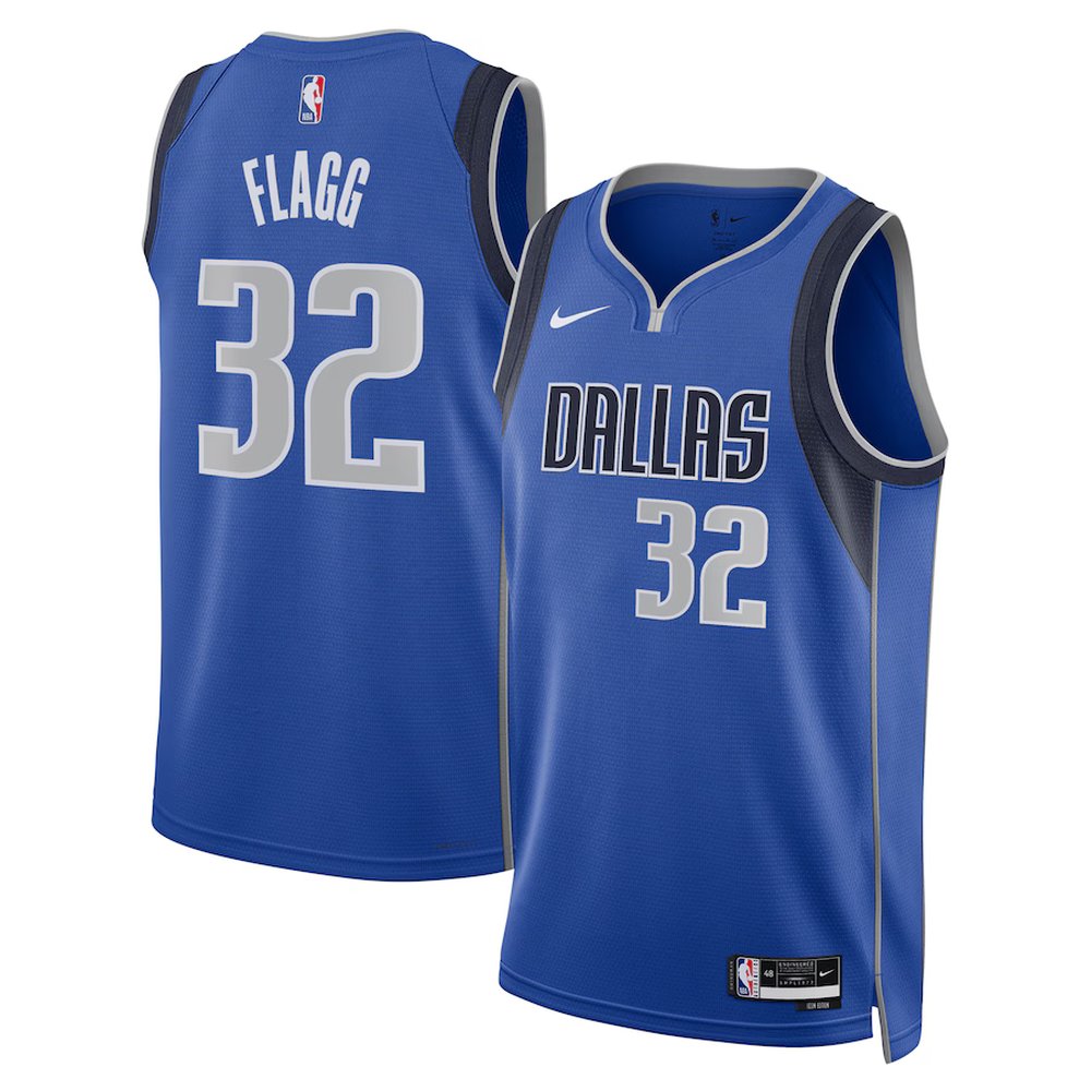 Men's Dallas Mavericks #32 Cooper Flagg Blue 2025 NBA Draft First Round Pick Swingman Icon Edition Jersey