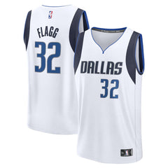 Youth Dallas Mavericks #32 Cooper Flagg Fanatics White 2025 NBA Draft First Round Pick Fast Break Replica Association Edition Jersey