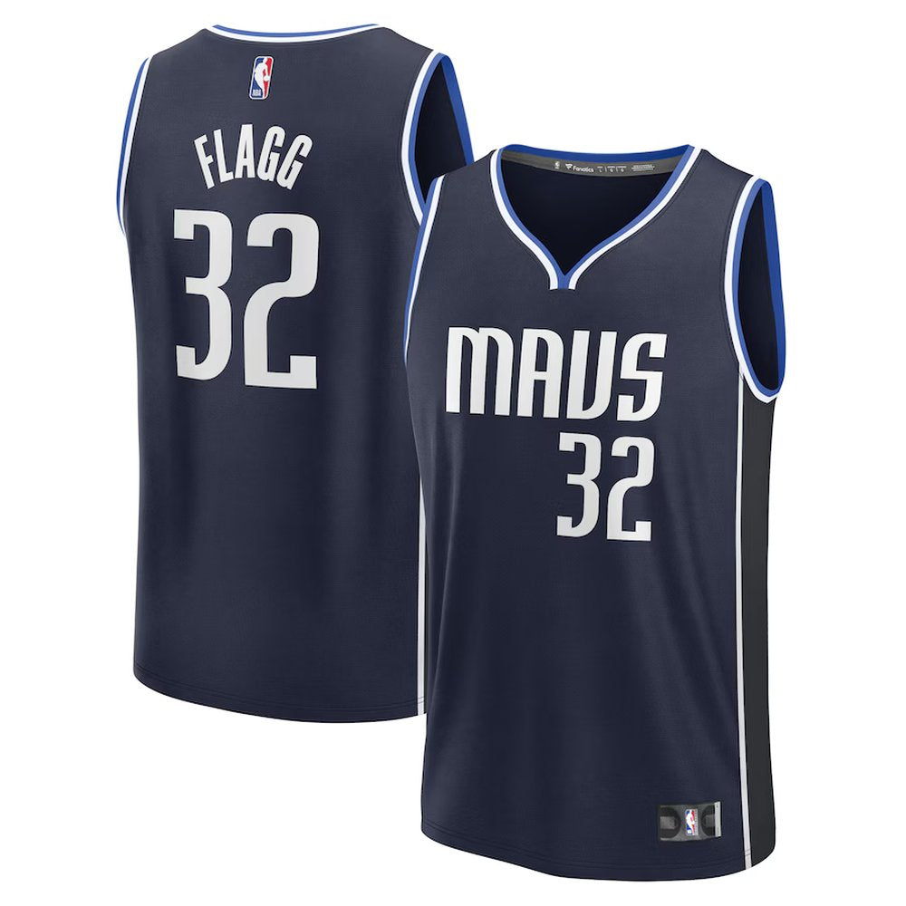 Youth Dallas Mavericks #32 Cooper Flagg Fanatics Navy 2025 NBA Draft First Round Pick Fast Break Replica Statement Edition Jersey