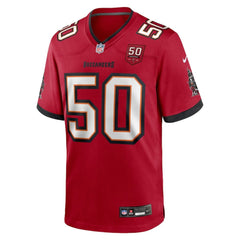 Men's Tampa Bay Buccaneers #50 Vita Vea Red 50th Anniversary Game Jersey 