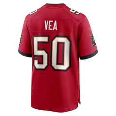 Men's Tampa Bay Buccaneers #50 Vita Vea Red 50th Anniversary Game Jersey 