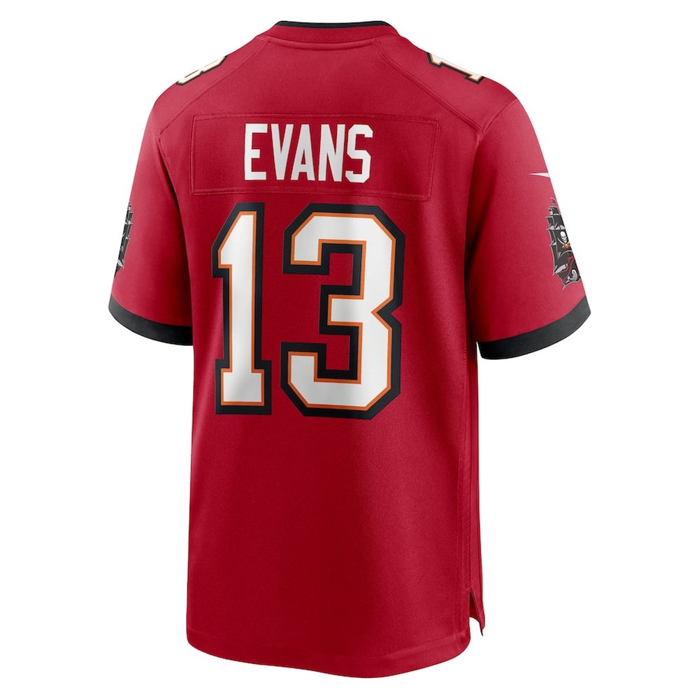 Men's Tampa Bay Buccaneers #13 Mike Evans Red 50th Anniversary Game Jersey 