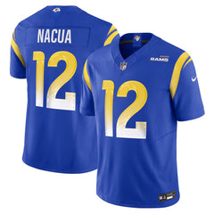 Men's Los Angeles Rams #12 Puka Nacua Royal Vapor F.U.S.E. Limited Player Jersey 