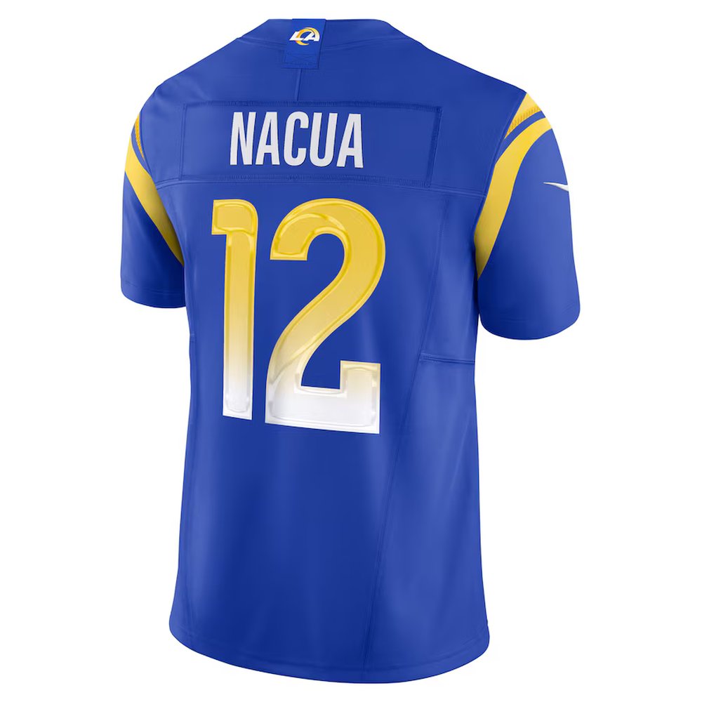Youth Los Angeles Rams #12 Puka Nacua Royal Vapor F.U.S.E. Limited Player Jersey 