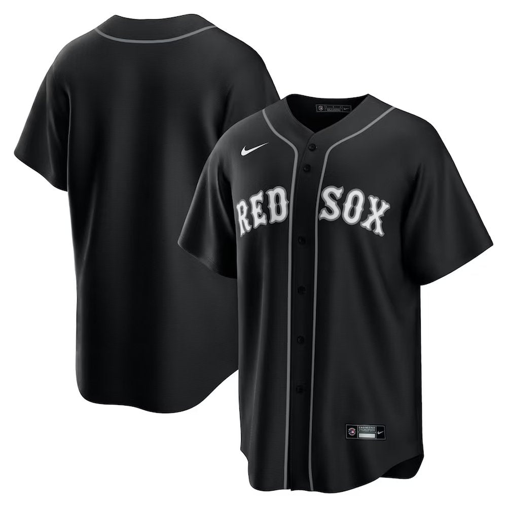 Youth Boston Red Sox Black Lights Out Replica Jersey