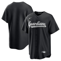 Youth Cleveland Guardians Black Lights Out Replica Jersey