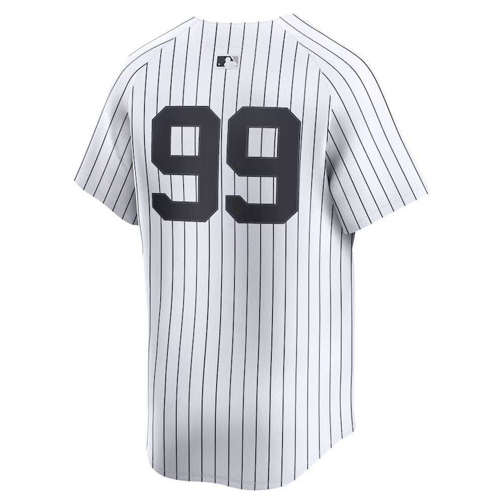 Men's New York Yankees #99 Aaron Judge White Home Limited Player Jersey