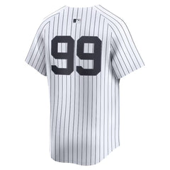 Men's New York Yankees #99 Aaron Judge White Home Limited Player Jersey