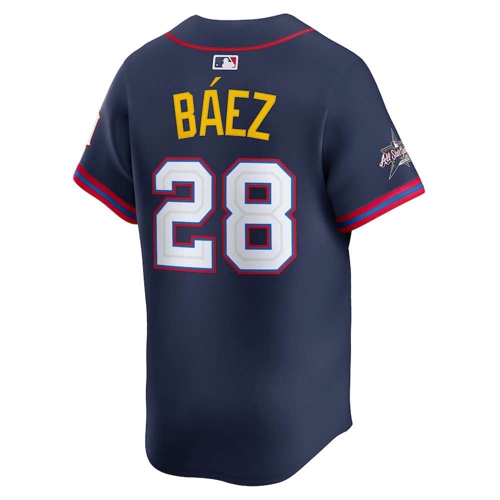 Men's American League #28 Javier Baez Navy 2025 All-Star Edition Limited Player Jersey