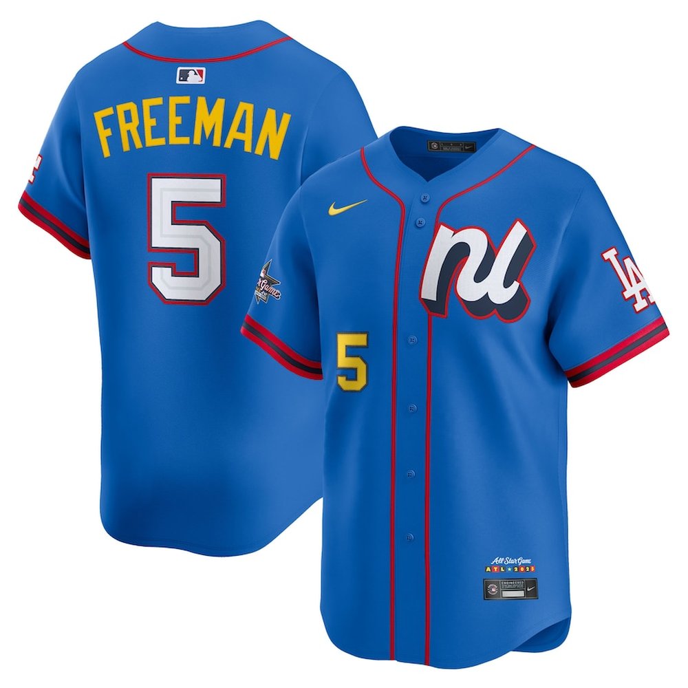 Men's National League #5 Freddie Freeman Blue 2025 All-Star Edition Limited Player Jersey