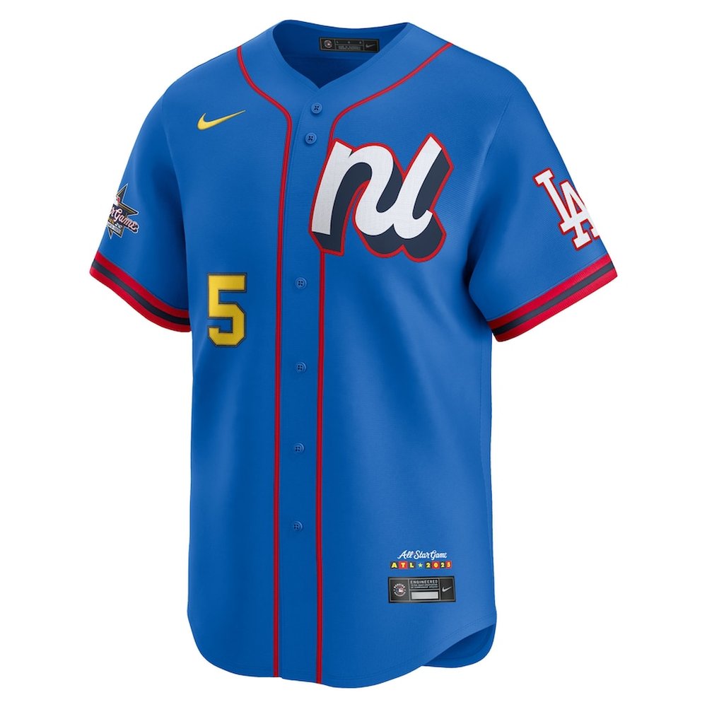 Men's National League #5 Freddie Freeman Blue 2025 All-Star Edition Limited Player Jersey