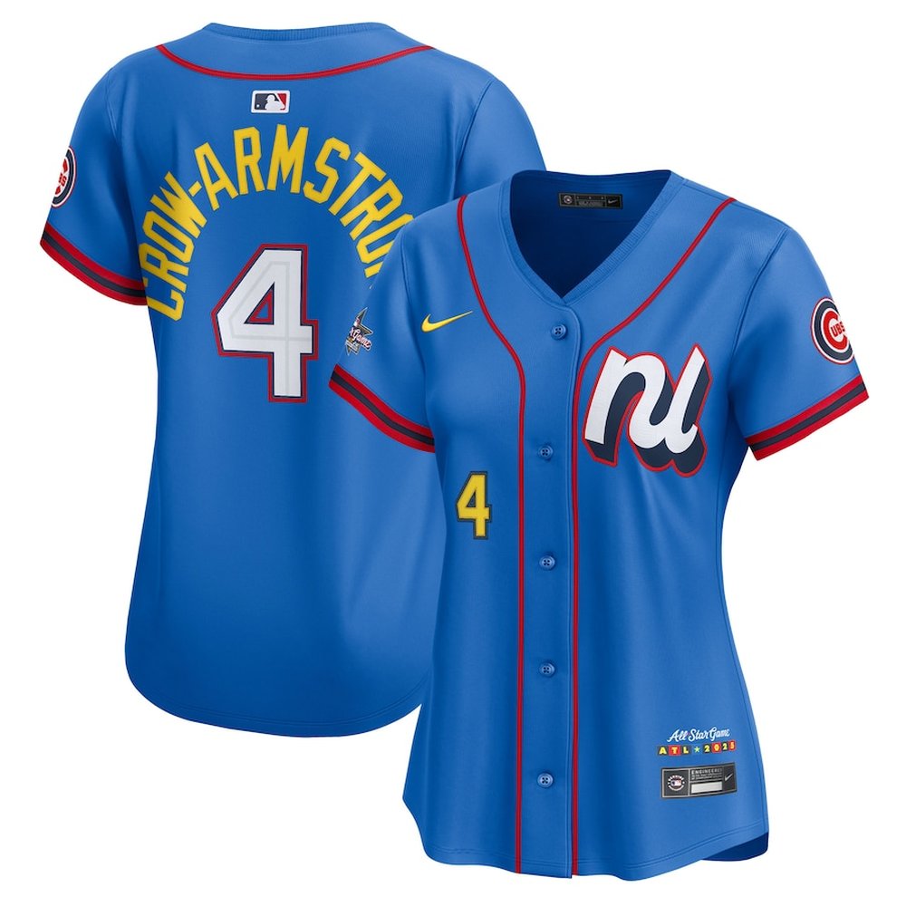 Women's National League #4 Pete Crow-Armstrong Blue 2025 All-Star Edition Limited Player Jersey