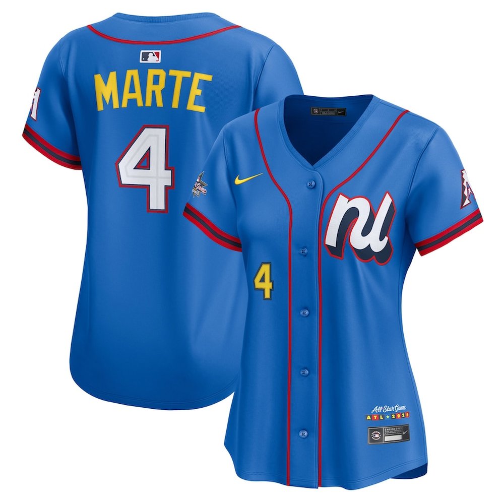 Women's National League #4 Ketel Marte Blue 2025 All-Star Edition Limited Player Jersey