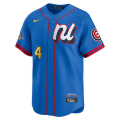 Youth National League #4 Pete Crow-Armstrong Blue 2025 All-Star Edition Limited Player Jersey