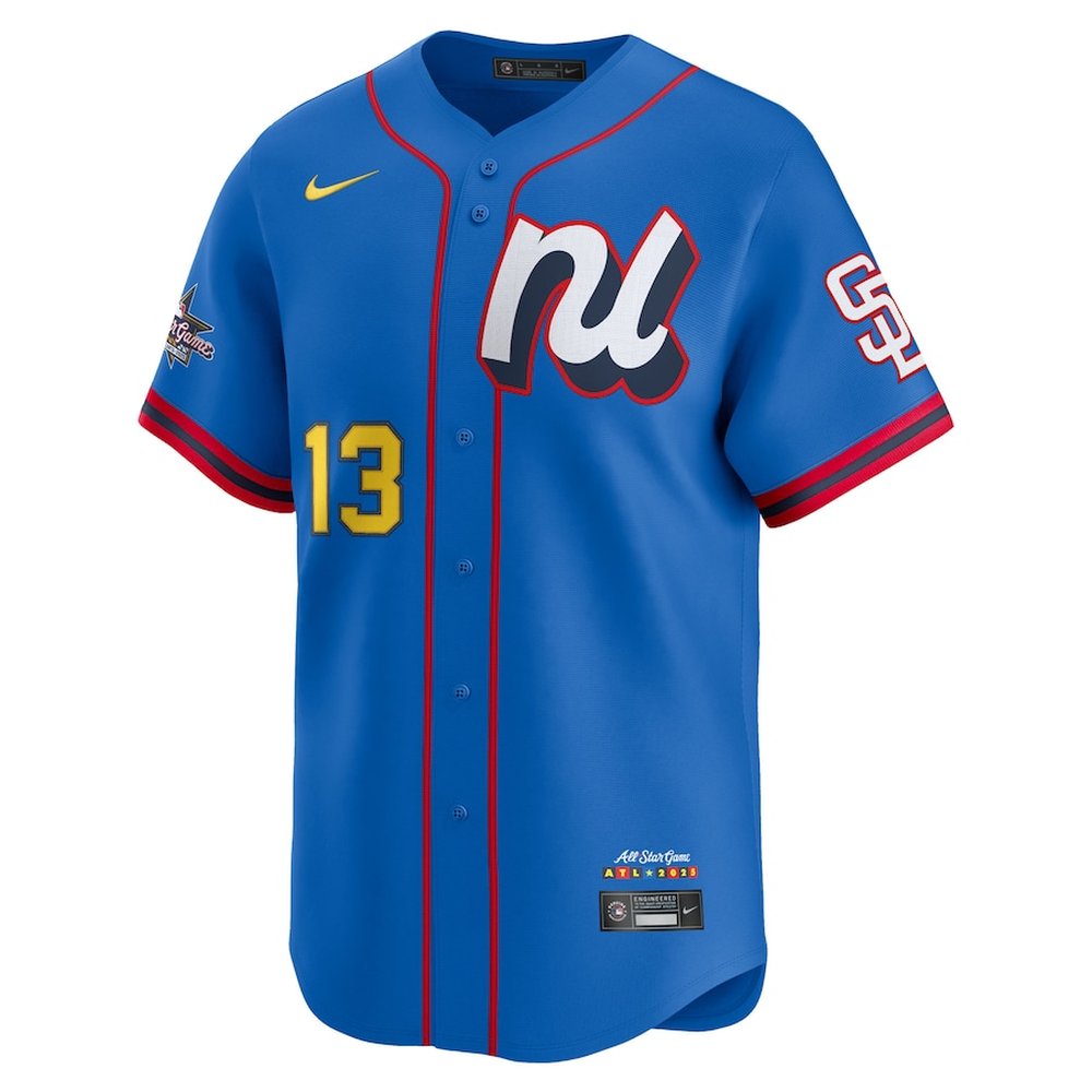 Youth National League #13 Manny Machado Blue 2025 All-Star Edition Limited Player Jersey