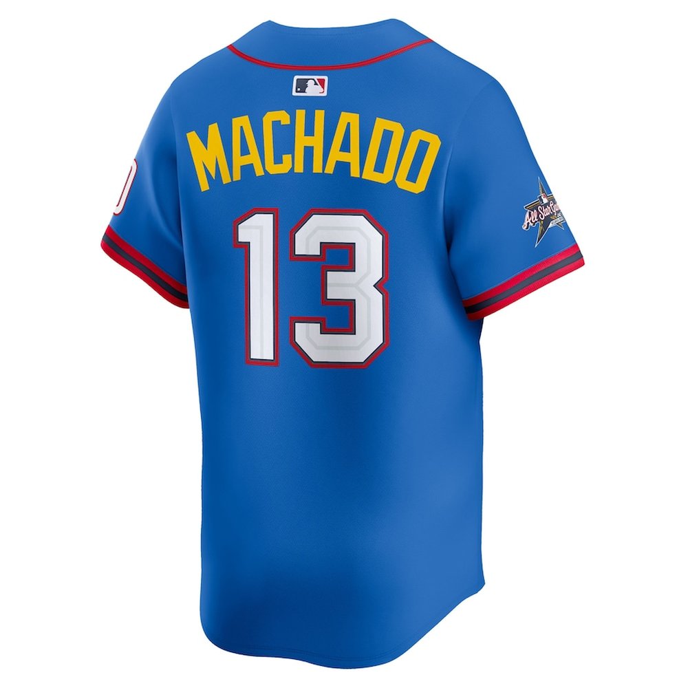 Youth National League #13 Manny Machado Blue 2025 All-Star Edition Limited Player Jersey