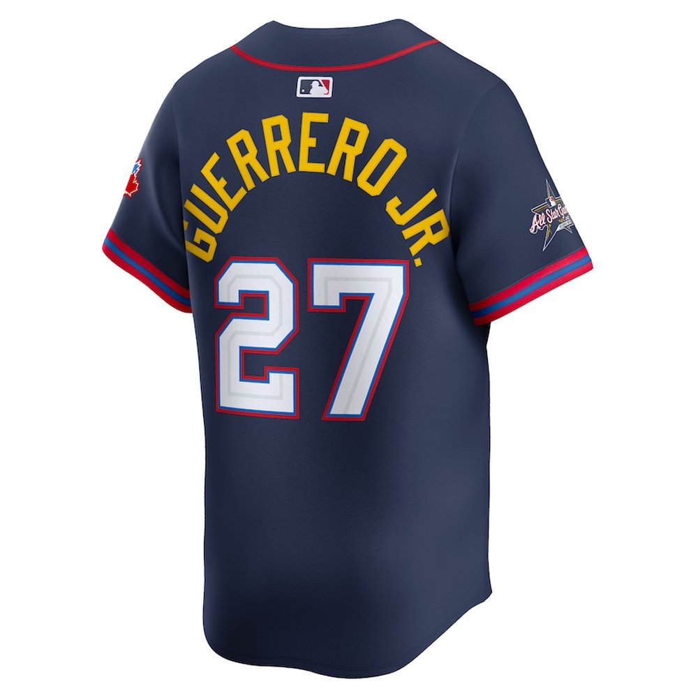 Youth American League #27 Vladimir Guerrero Jr. Navy 2025 All-Star Edition Limited Player Jersey