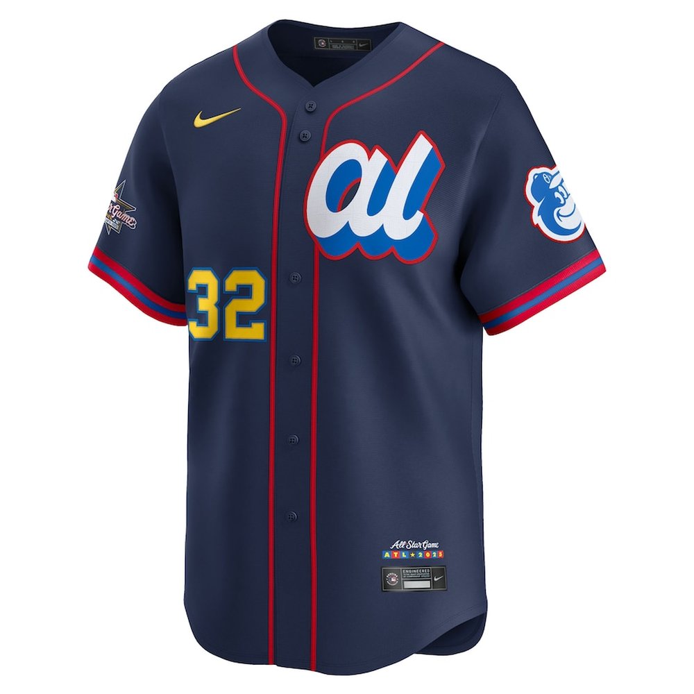 Youth American League #32 Ryan O'Hearn Navy 2025 All-Star Edition Limited Player Jersey