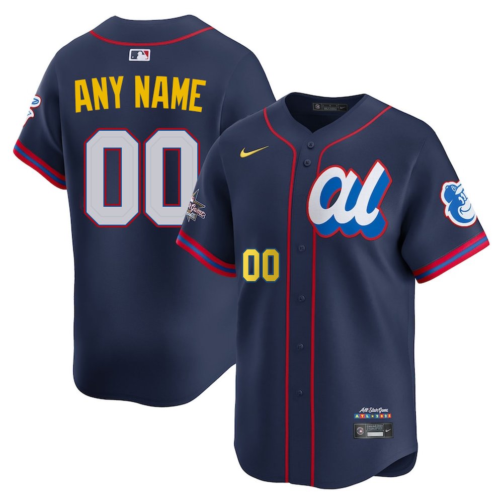 Men's American League Custom Navy 2025 All-Star Edition Limited Player Jersey