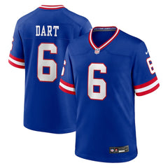 Youth New York Giants #6 Jaxson Dart Royal Alternate 2 Classic Game Jersey 
