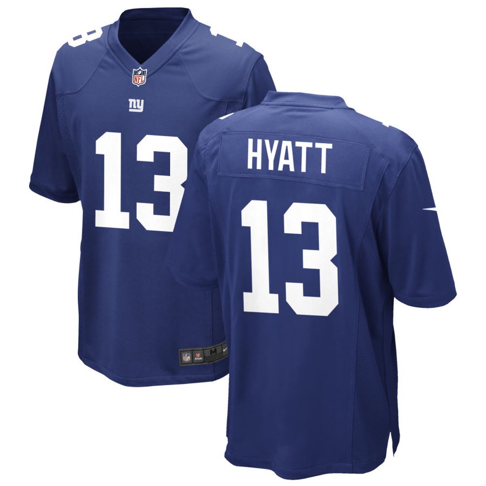 Youth New York Giants #13 Jalin Hyatt Royal Classic Game Jersey 