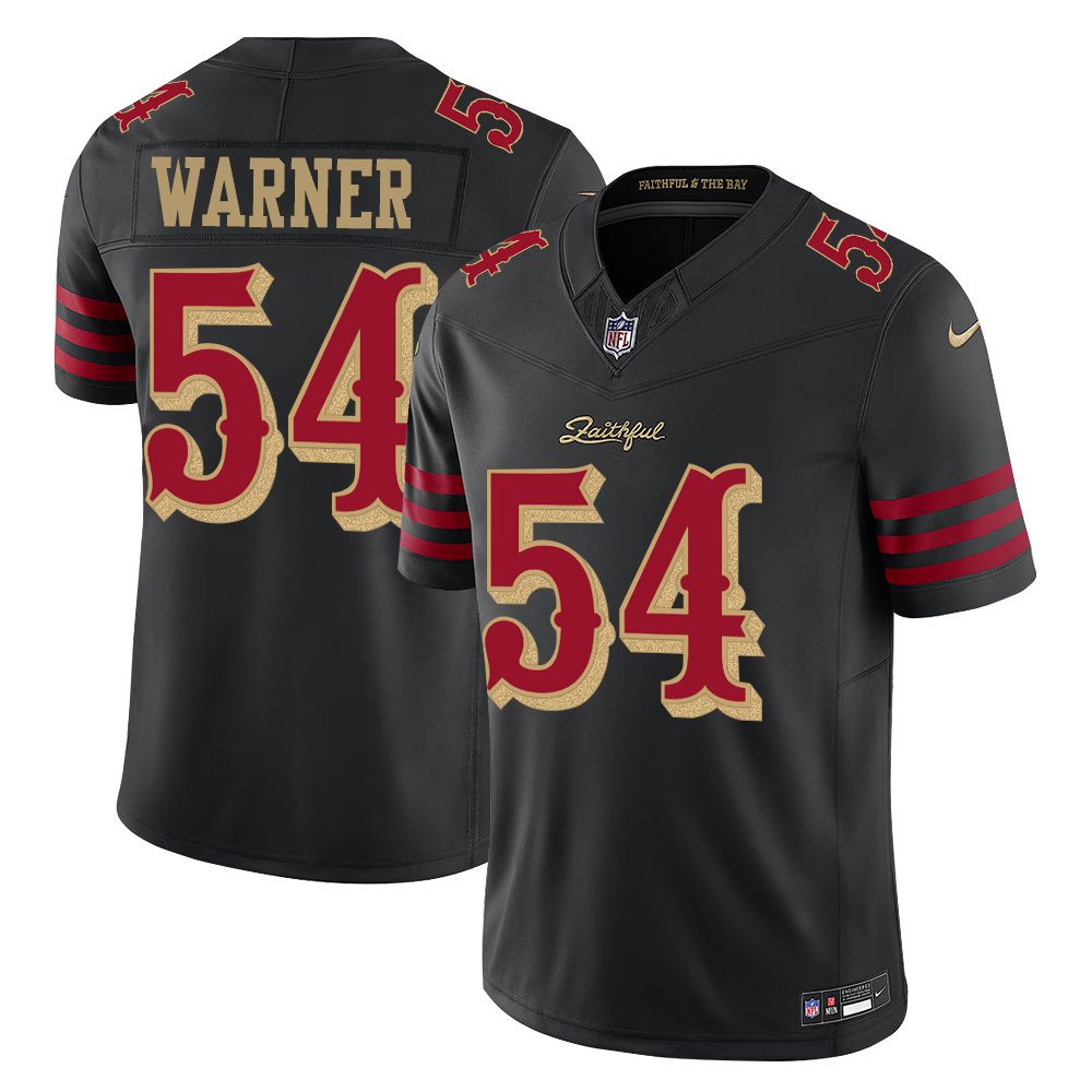 Men's San Francisco 49ers #54 Fred Warner Black Rivalries Collection F.U.S.E. Vapor Limited Stitched Jersey 
