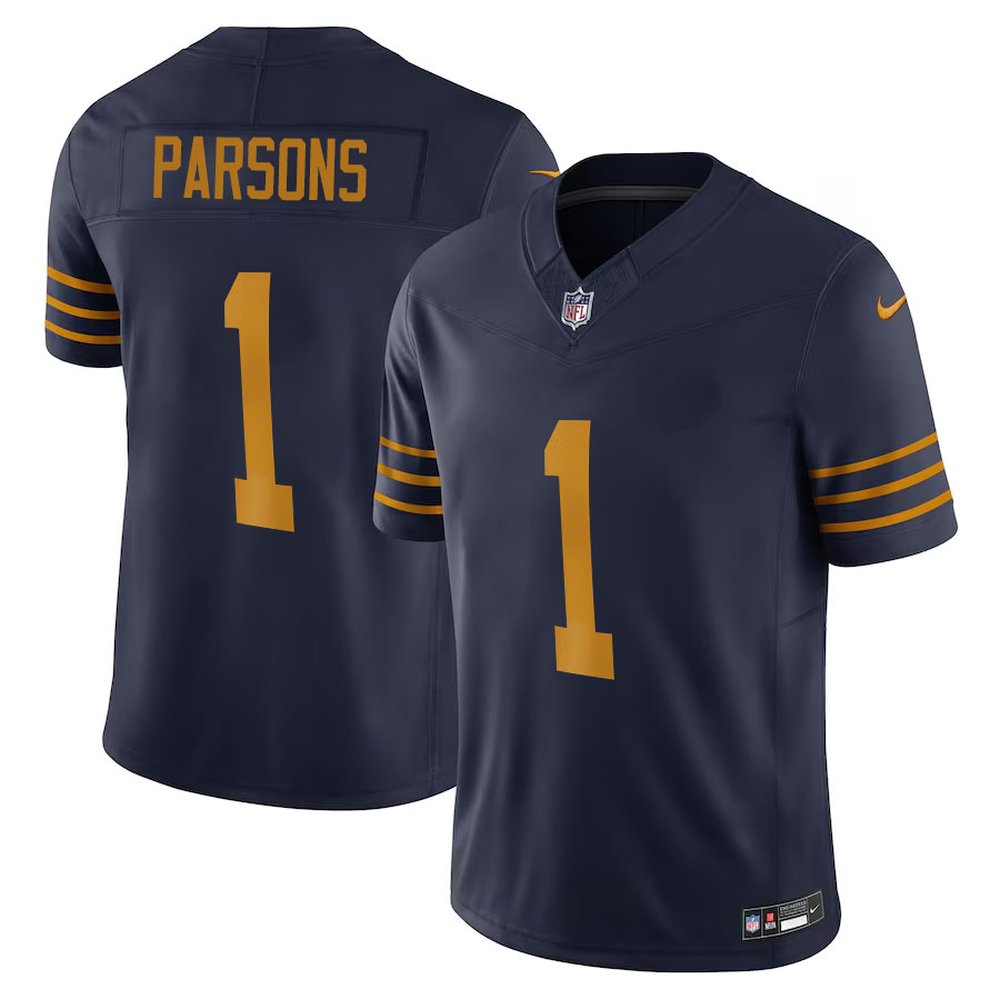 Men's Green Bay Packers #1 Micah Parsons Navy The 1923 Classic Vapor F.U.S.E. Limited Jersey 