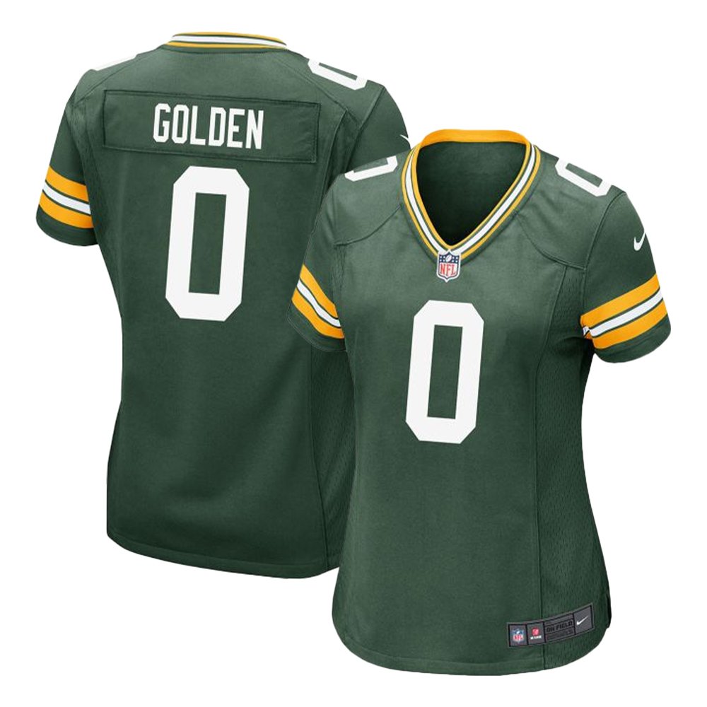 Women's Green Bay Packers #0 Matthew Golden Green Game Player Jersey 