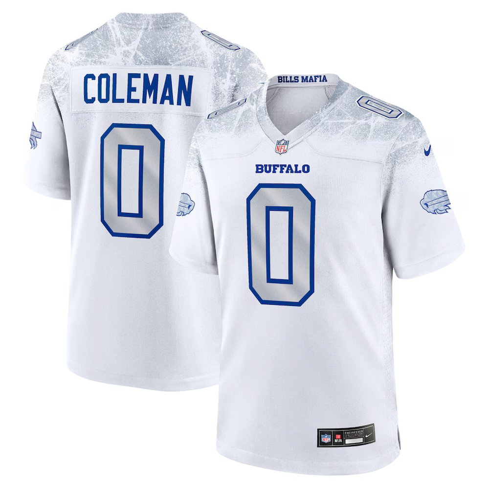 Youth Buffalo Bills #0 Keon Coleman White Rivalries Collection Game Jersey 