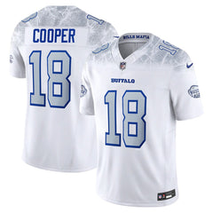 Youth Buffalo Bills #18 Amari Cooper White Rivalries Collection F.U.S.E. Vapor Limited Stitched Jersey 